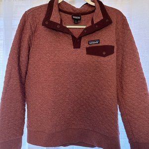 Patagonia Women Organic Cotton Quilt Snap-T Pullover - Kiln Pink